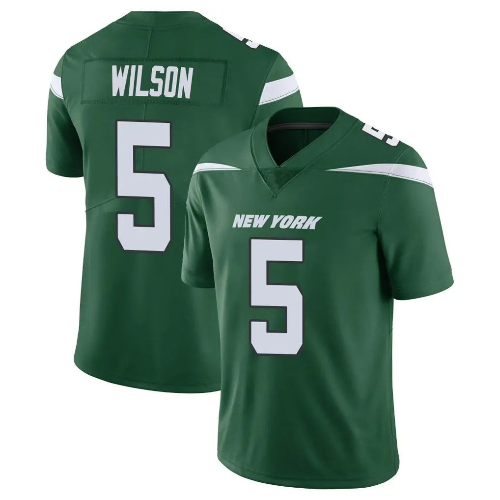 Cooneas NY.Jets #5 Garrett Wilson Player Green Limited Vapor Home Game Stitched Jerseys
