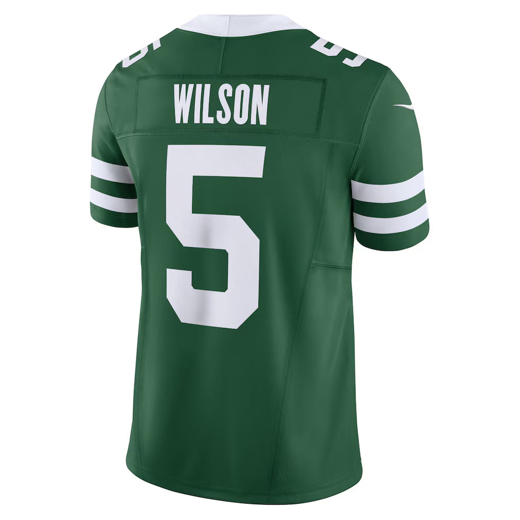 Cooneas NY.Jets #5 Garrett Wilson Player Legacy Green Vapor F.U.S.E. Limited Stitched Jerseys