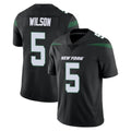 Cooneas NY.Jets #5 Garrett Wilson Player Stealth Black Limited Vapor Home Game Stitched Jerseys