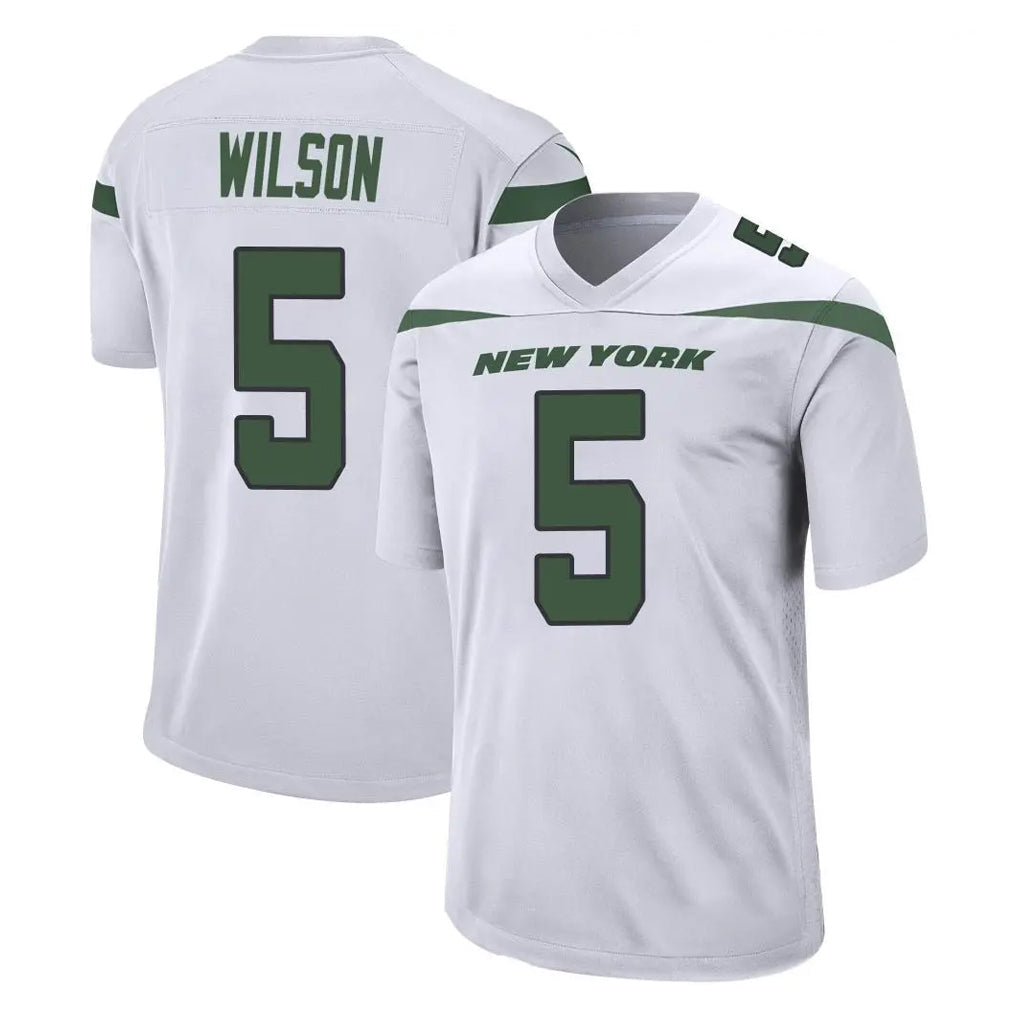 Cooneas NY.Jets #5 Garrett Wilson Player White Spotlight Home Game Stitched Jerseys