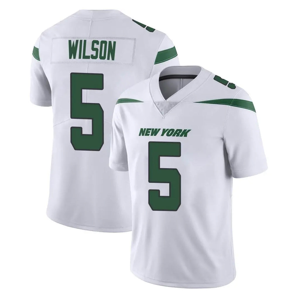 Cooneas NY.Jets #5 Garrett Wilson Player White Spotlight Limited Vapor Home Game Stitched Jerseys