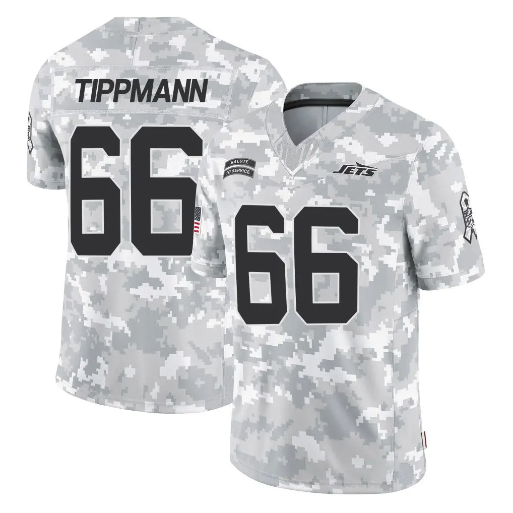 Cooneas NY.Jets #66 Joe Tippmann Player Arctic Camo Salute to Service Limited Game Stitched Jerseys