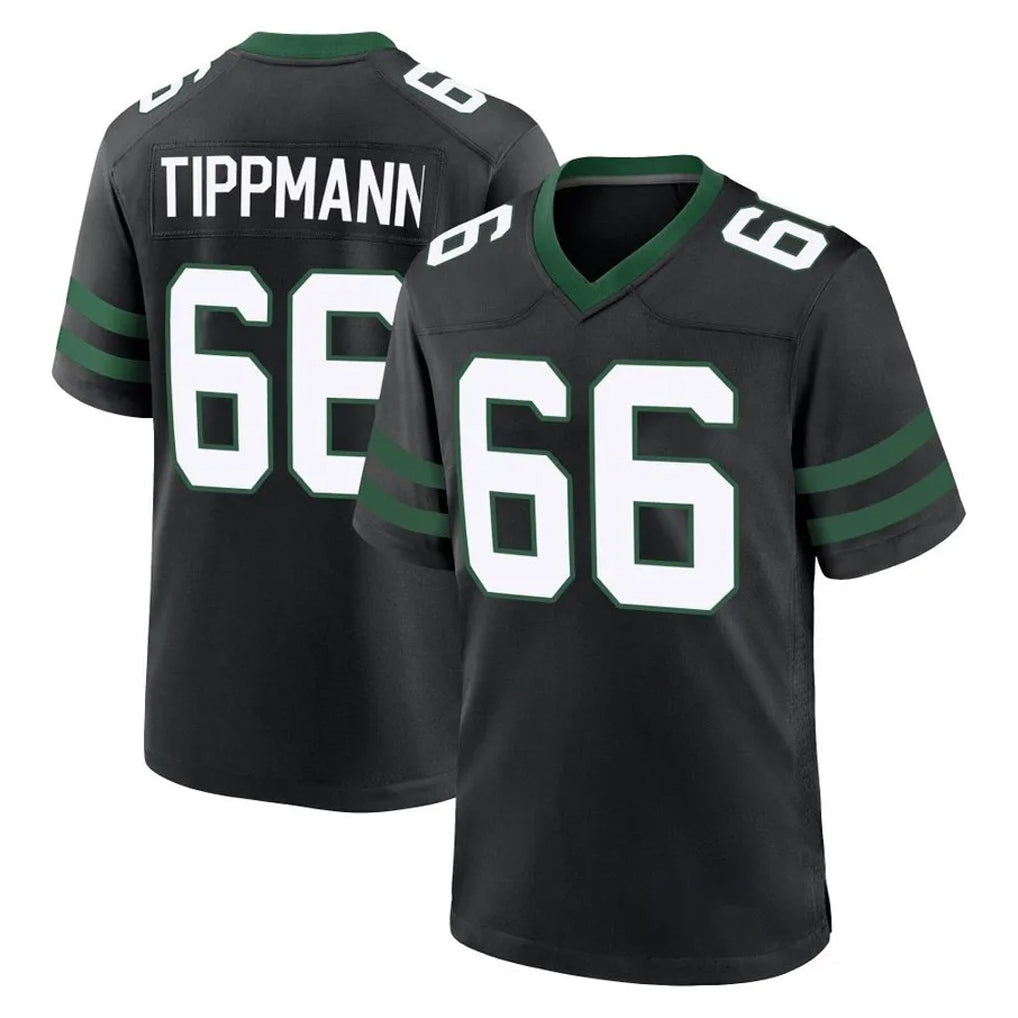 Cooneas NY.Jets #66 Joe Tippmann Player Black Legacy Home Game Stitched Jerseys