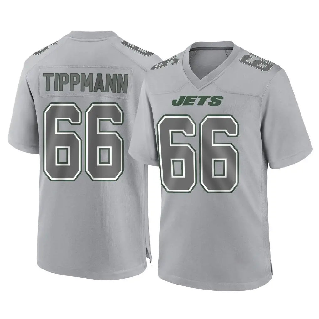 Cooneas NY.Jets #66 Joe Tippmann Player Gray Limited Atmosphere Fashion Home Game Stitched Jerseys