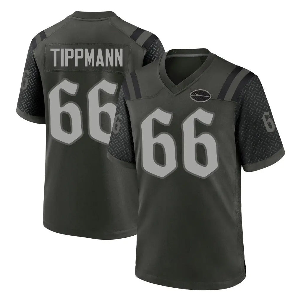 Cooneas NY.Jets #66 Joe Tippmann Player Green 2025 Rivalries Collection Home Game Stitched Jerseys
