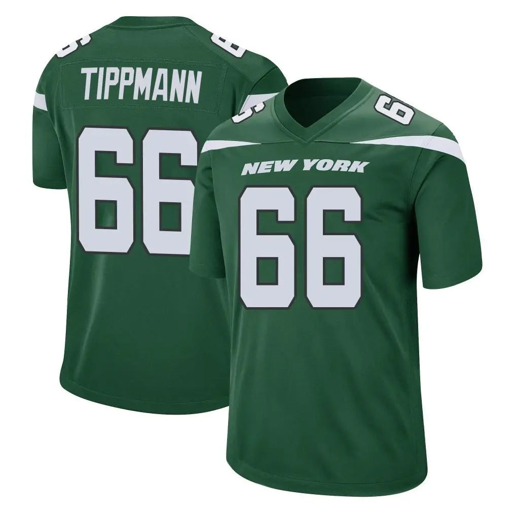 Cooneas NY.Jets #66 Joe Tippmann Player Green Home Game Stitched Jerseys