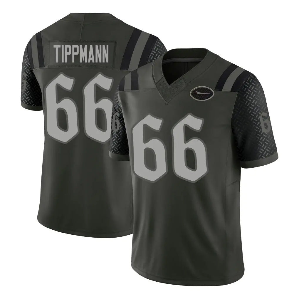 Cooneas NY.Jets #66 Joe Tippmann Player Green Limited 2025 Rivalries Collection Home Game Stitched Jerseys