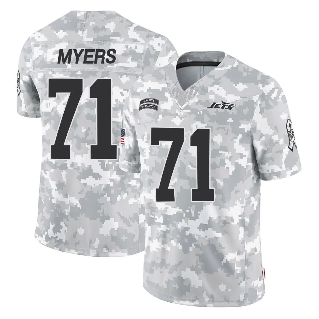 Cooneas NY.Jets #71 Josh Myers Player Arctic Camo Salute to Service Limited Game Stitched Jerseys