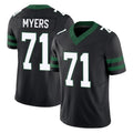 Cooneas NY.Jets #71 Josh Myers Player Black Limited Legacy Vapor F.U.S.E. Home Game Stitched Jerseys