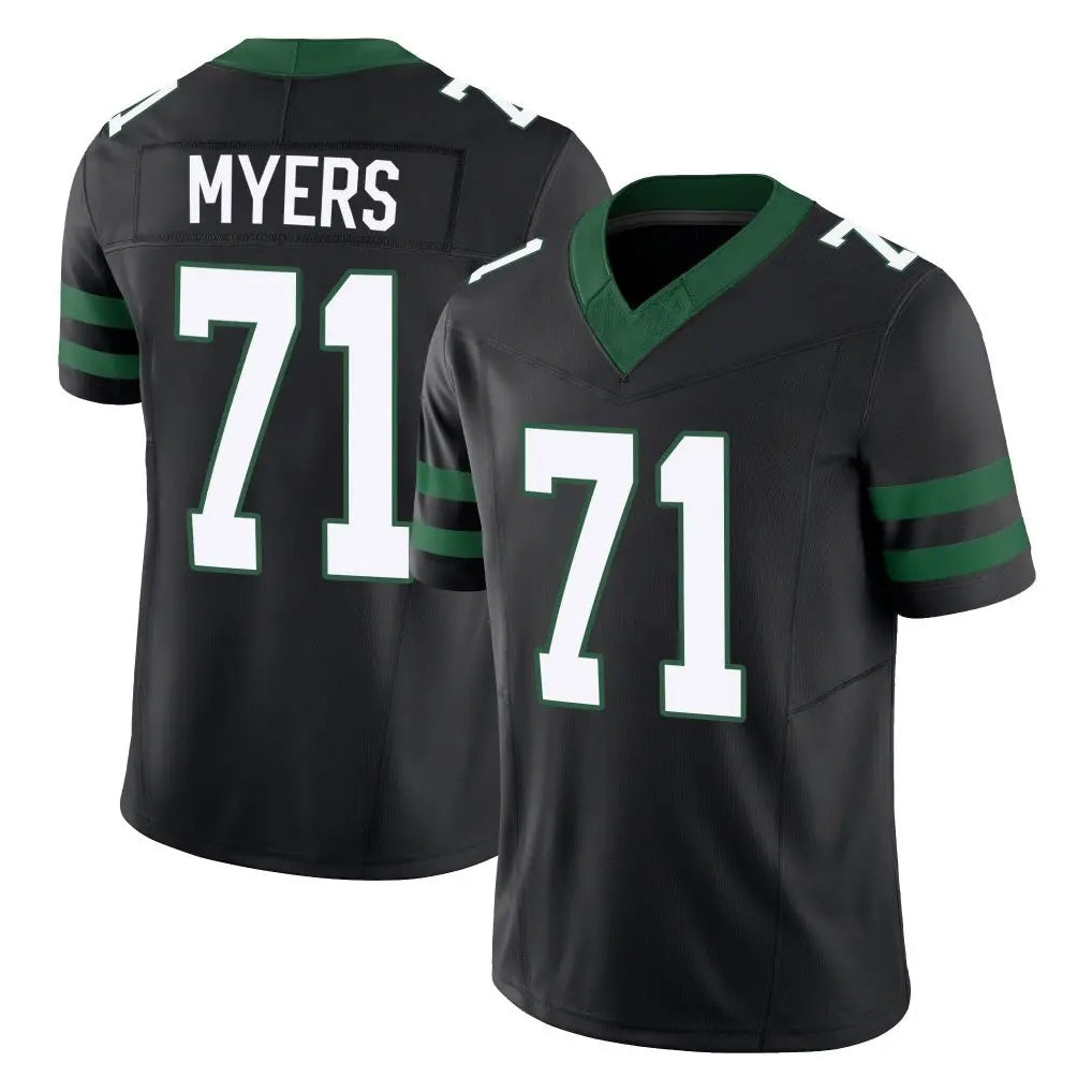 Cooneas NY.Jets #71 Josh Myers Player Black Limited Legacy Vapor F.U.S.E. Home Game Stitched Jerseys