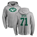 Cooneas NY.Jets #71 Josh Myers Player Gray LOGO Pullover Hoodies Limited Game Stitched Jerseys