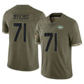 Cooneas NY.Jets #71 Josh Myers Player Olive Salute To Service Limited Stitched JerseysNY.Jets #71 Josh Myers Player Olive Salute To Service Limited Stitched Jerseys