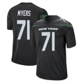 Cooneas NY.Jets #71 Josh Myers Player Stealth Black Home Game Stitched Jerseys