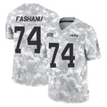 Cooneas NY.Jets #74 Olu Fashanu Player Arctic Camo Salute to Service Limited Game Stitched Jerseys
