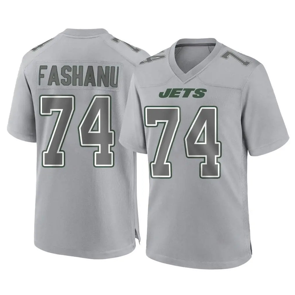 Cooneas NY.Jets #74 Olu Fashanu Player Gray Limited Atmosphere Fashion Home Game Stitched Jerseys