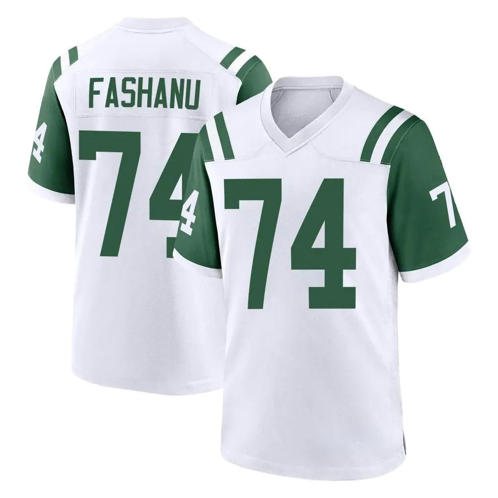 Cooneas NY.Jets #74 Olu Fashanu Player White Classic Home Game Stitched Jerseys