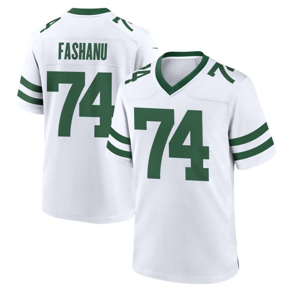 Cooneas NY.Jets #74 Olu Fashanu Player White Legacy Home Game Stitched Jerseys