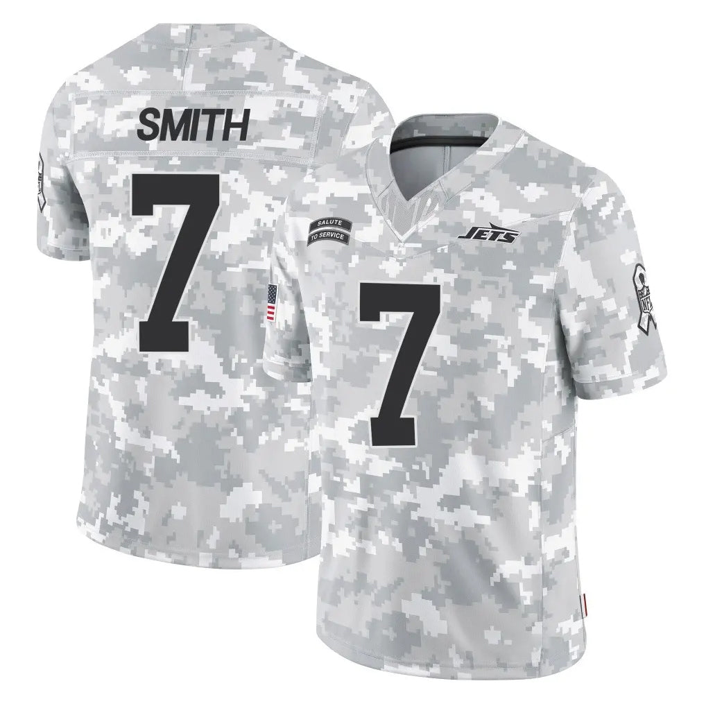 Cooneas NY.Jets #7 Geno Smith Player Arctic Camo Salute to Service Limited Game Stitched Jerseys
