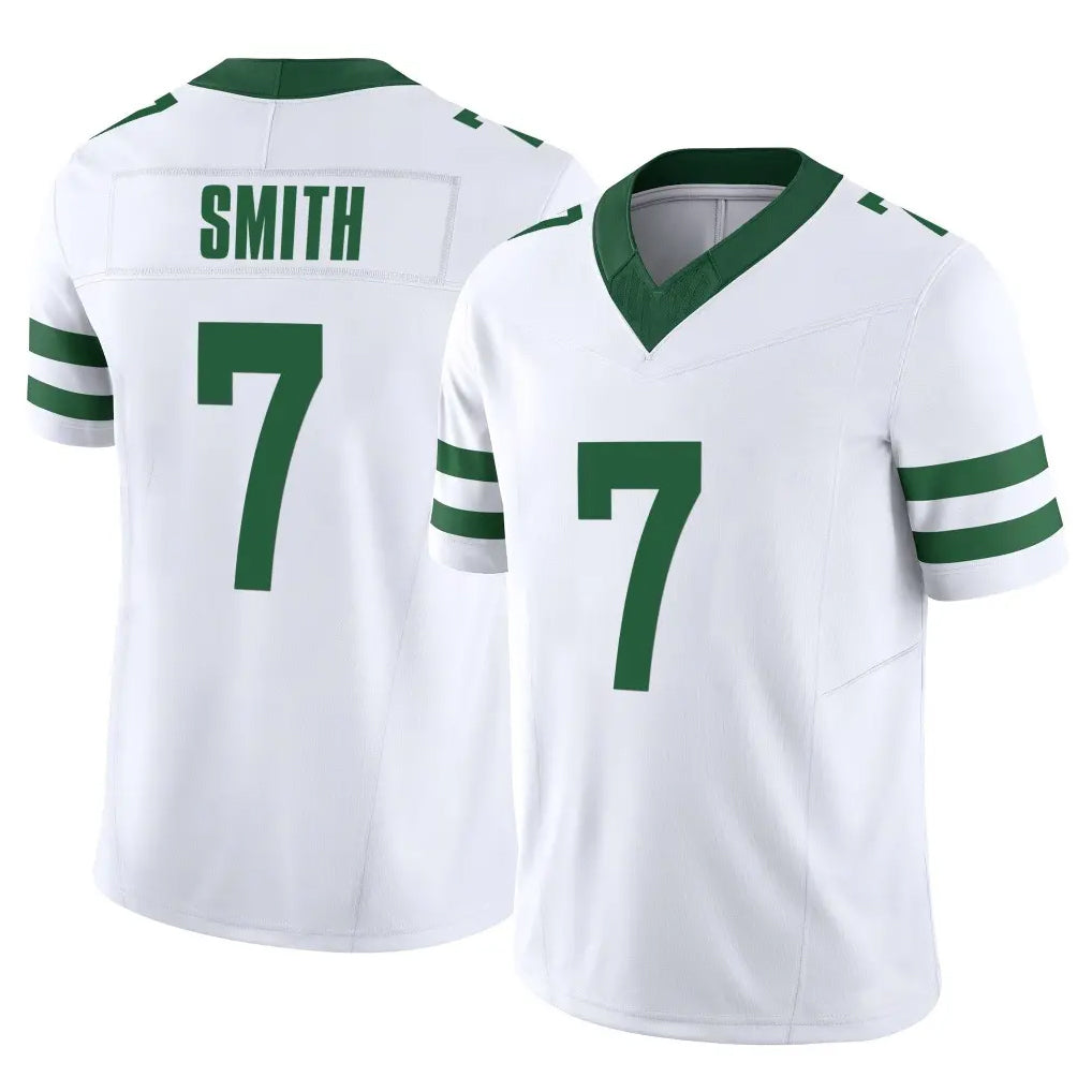 Cooneas NY.Jets #7 Geno Smith Player White Legacy Limited Vapor F.U.S.E. Home Game Stitched Jerseys