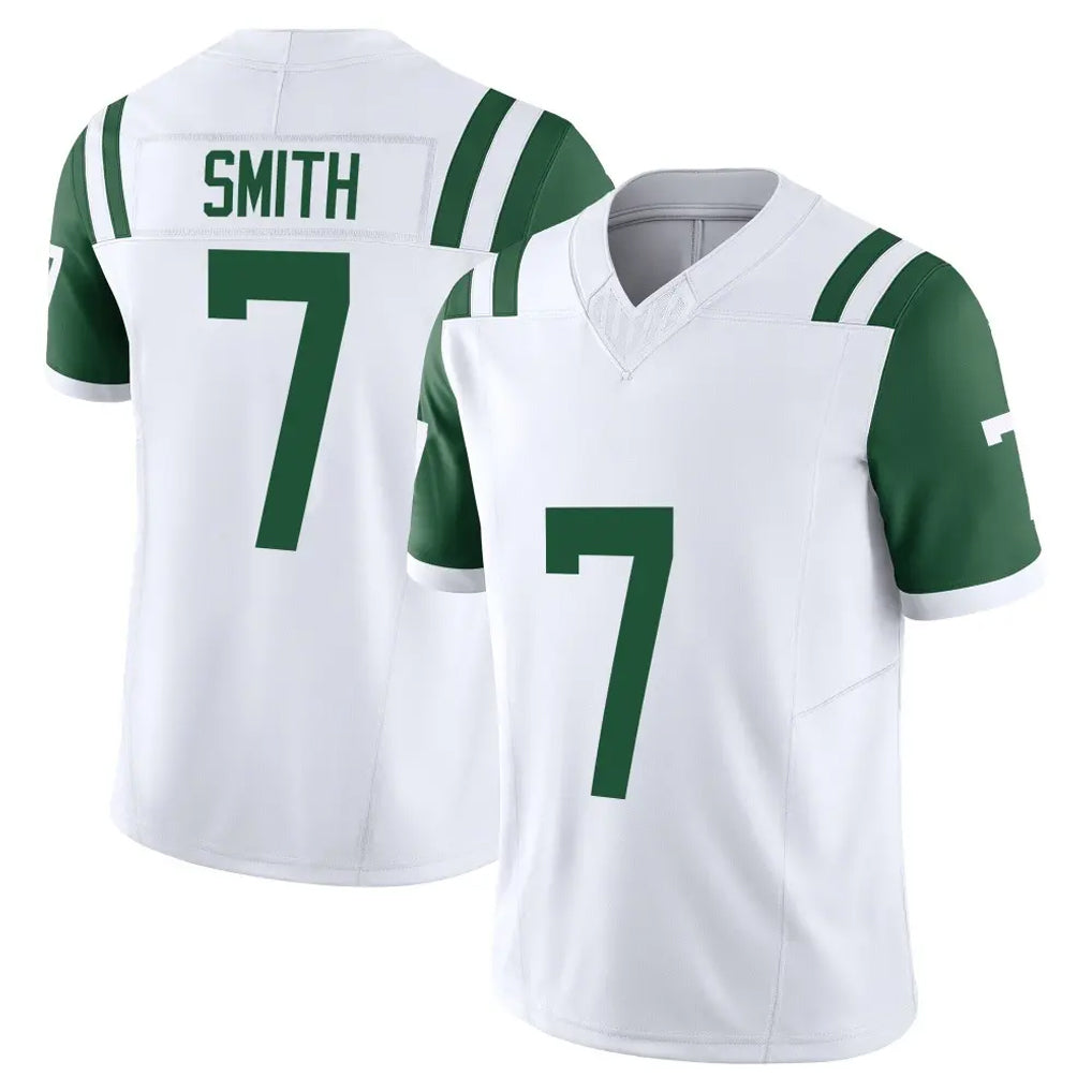 Cooneas NY.Jets #7 Geno Smith Player White Limited Classic Vapor F.U.S.E. Home Game Stitched Jerseys