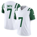 Cooneas NY.Jets #7 Geno Smith Player White Limited Classic Vapor F.U.S.E. Home Game Stitched Jerseys