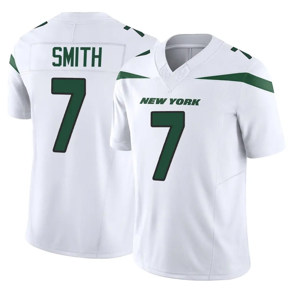 Cooneas NY.Jets #7 Geno Smith Player White Limited Vapor F.U.S.E. Home Game Stitched Jerseys