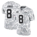 Cooneas NY.Jets #8 Andre Cisco Player Arctic Camo Salute to Service Limited Game Stitched Jerseys