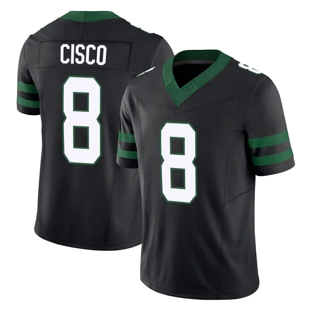 Cooneas NY.Jets #8 Andre Cisco Player Black Limited Legacy Vapor F.U.S.E. Home Game Stitched Jerseys