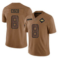 Cooneas NY.Jets #8 Andre Cisco Player Brown Salute To Service Limited Stitched Jerseys