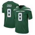 Cooneas NY.Jets #8 Andre Cisco Player Green Home Game Stitched Jerseys