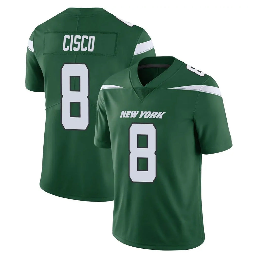 Cooneas NY.Jets #8 Andre Cisco Player Green Limited Vapor Home Game Stitched Jerseys