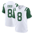 Cooneas NY.Jets #8 Andre Cisco Player White Classic Home Game Stitched Jerseys
