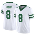 Cooneas NY.Jets #8 Andre Cisco Player White Legacy Limited Vapor F.U.S.E. Home Game Stitched Jerseys
