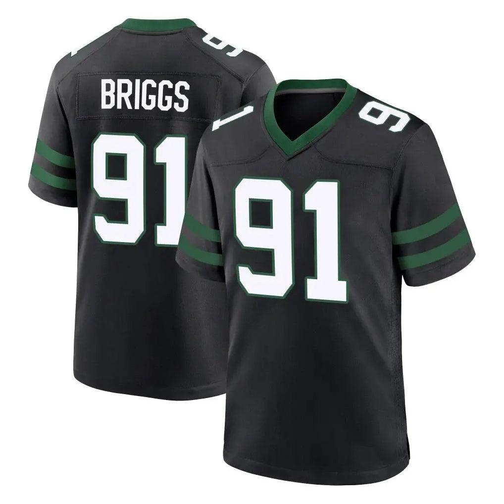 Cooneas NY.Jets #91 Jowon Briggs Player Black Legacy Home Game Stitched Jerseys