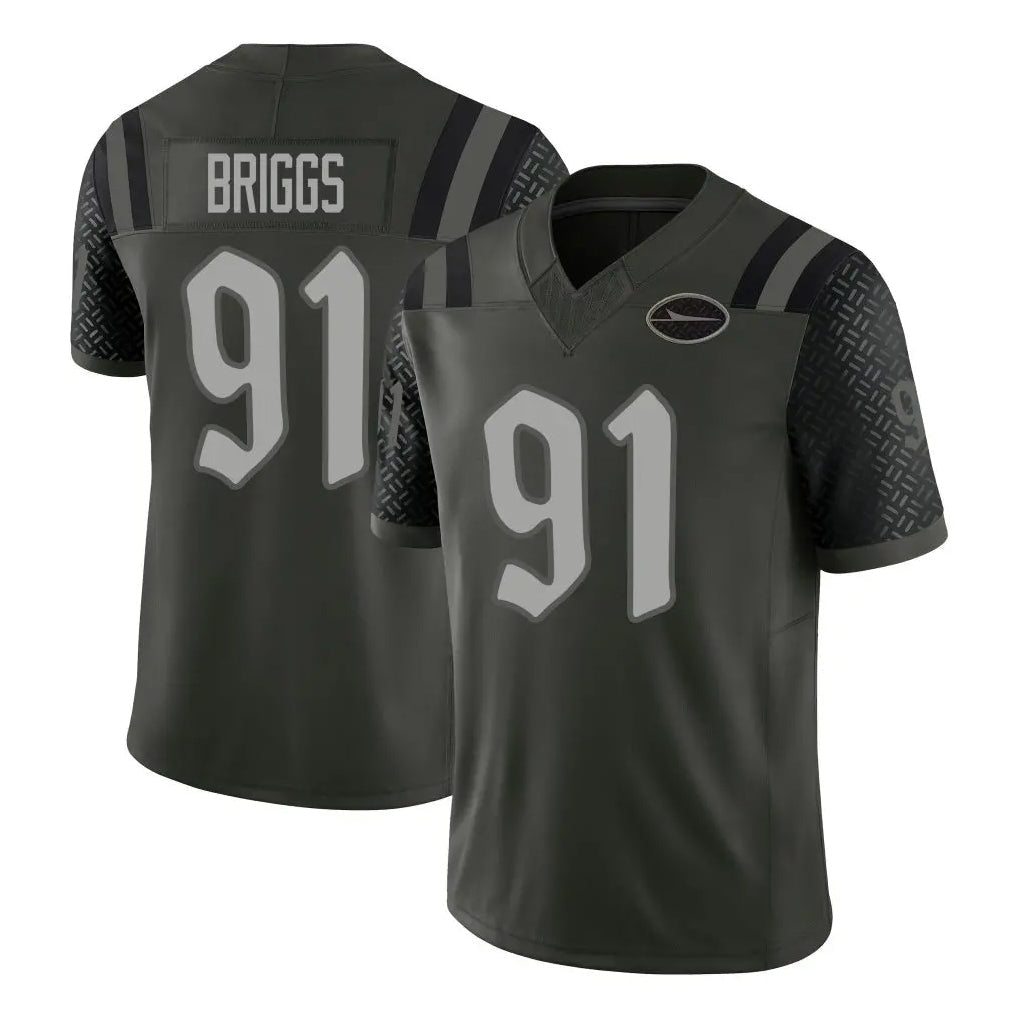 Cooneas NY.Jets #91 Jowon Briggs Player Green Limited 2025 Rivalries Collection Home Game Stitched Jerseys