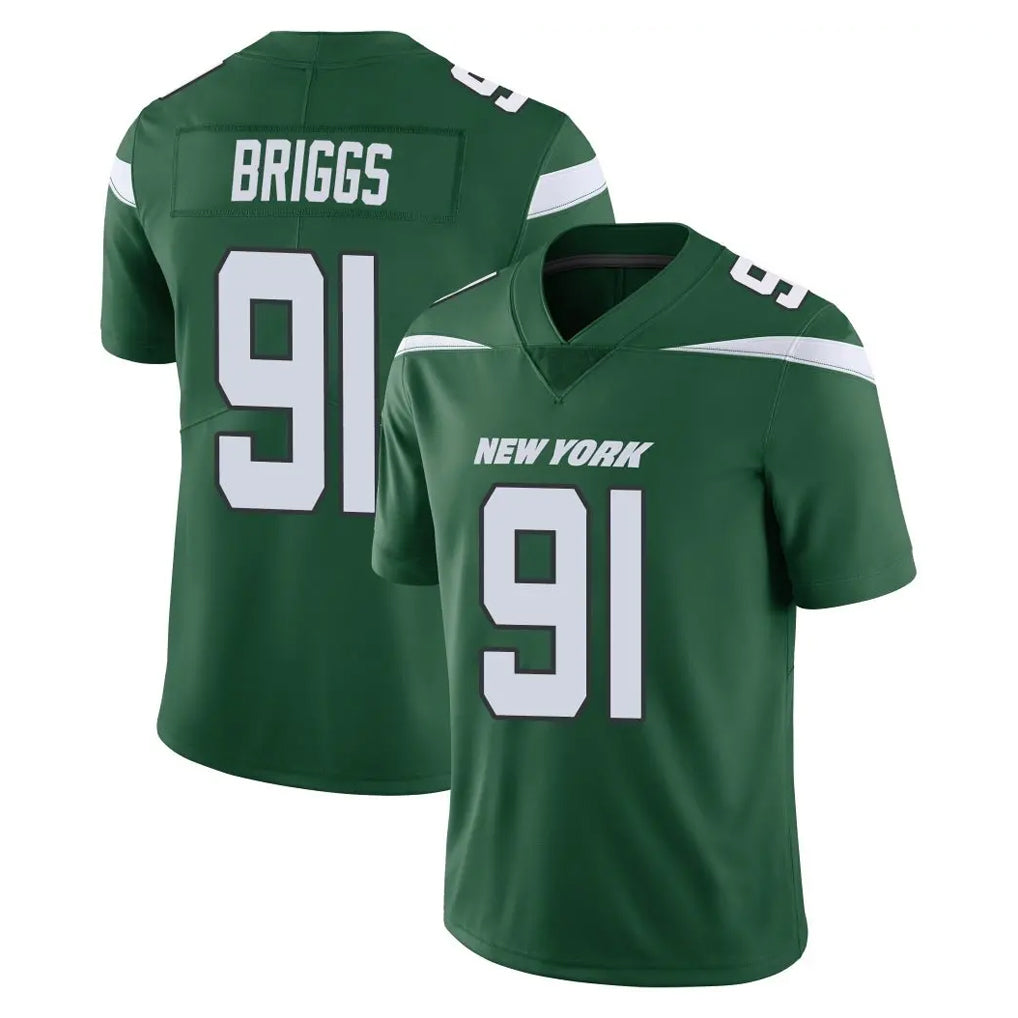 Cooneas NY.Jets #91 Jowon Briggs Player Green Limited Vapor Home Game Stitched Jerseys