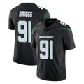 Cooneas NY.Jets #91 Jowon Briggs Player Stealth Black Limited Vapor Home Game Stitched Jerseys