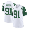 Cooneas NY.Jets #91 Jowon Briggs Player White Classic Home Game Stitched Jerseys