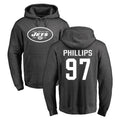 Cooneas NY.Jets #97 Harrison Phillips Player Gray Pullover Hoodies Limited Game Stitched Jerseys