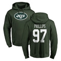 Cooneas NY.Jets #97 Harrison Phillips Player Green LOGO Pullover Hoodies Limited Game Stitched Jerseys