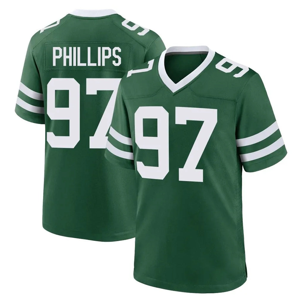 Cooneas NY.Jets #97 Harrison Phillips Player Green Legacy Home Game Stitched Jerseys