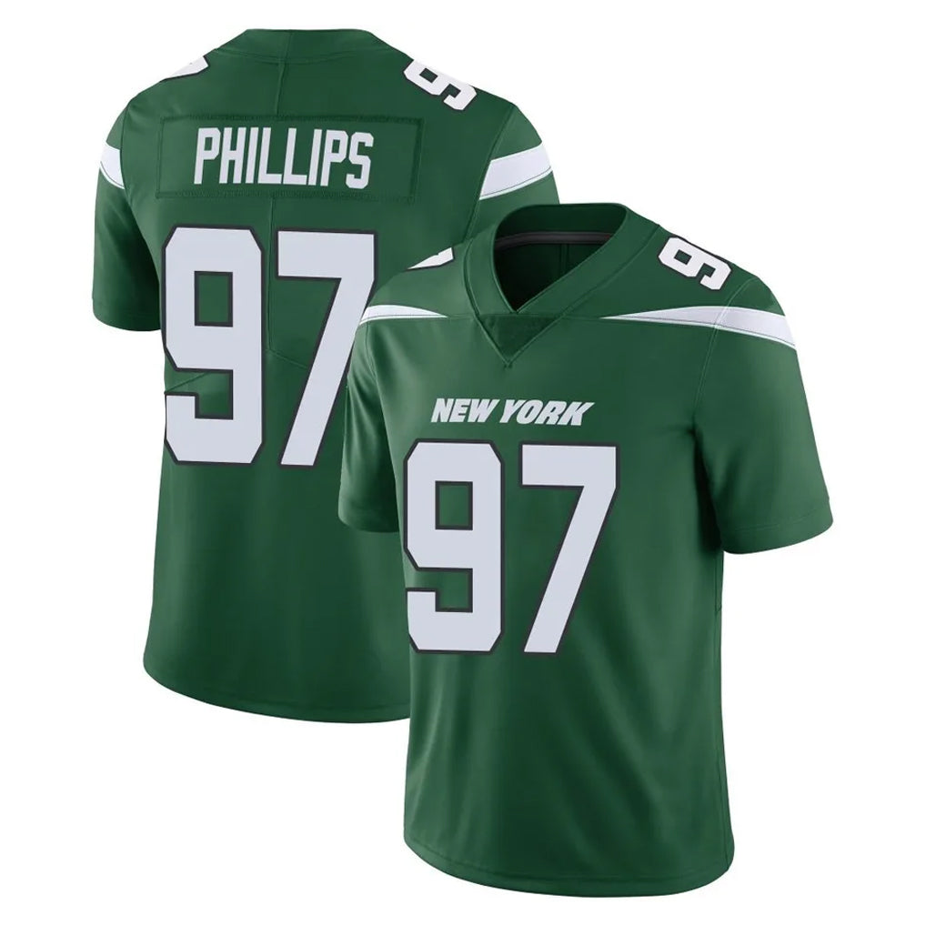 Cooneas NY.Jets #97 Harrison Phillips Player Green Limited Vapor Home Game Stitched Jerseys