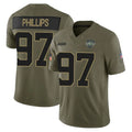 Cooneas NY.Jets #97 Harrison Phillips Player Olive 2025 Salute To Service Limited Stitched Jerseys