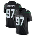 Cooneas NY.Jets #97 Harrison Phillips Player Stealth Black Limited Vapor Home Game Stitched Jerseys