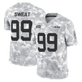 Cooneas NY.Jets #99 T'Vondre Sweat Player Arctic Camo Salute to Service Limited Game Stitched Jerseys
