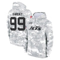 Cooneas NY.Jets #99 T'Vondre Sweat Player Arctic Camo Salute to Service Pullover Hoodies Limited Game Stitched Jerseys