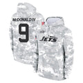 Cooneas NY.Jets #9 Will McDonald IV Player Arctic Camo Salute to Service Pullover Hoodies Limited Game Stitched Jerseys