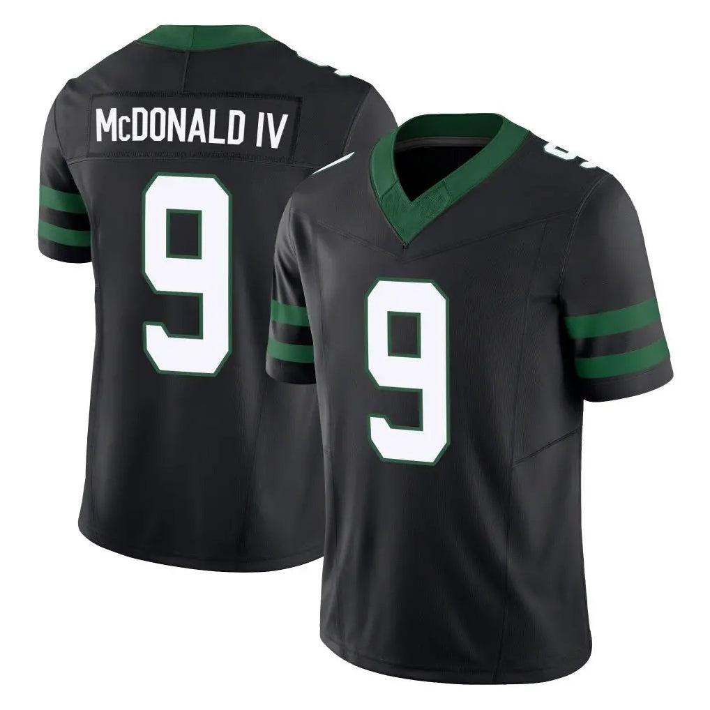 Cooneas NY.Jets #9 Will McDonald IV Player Black Limited Legacy Vapor F.U.S.E. Home Game Stitched Jerseys