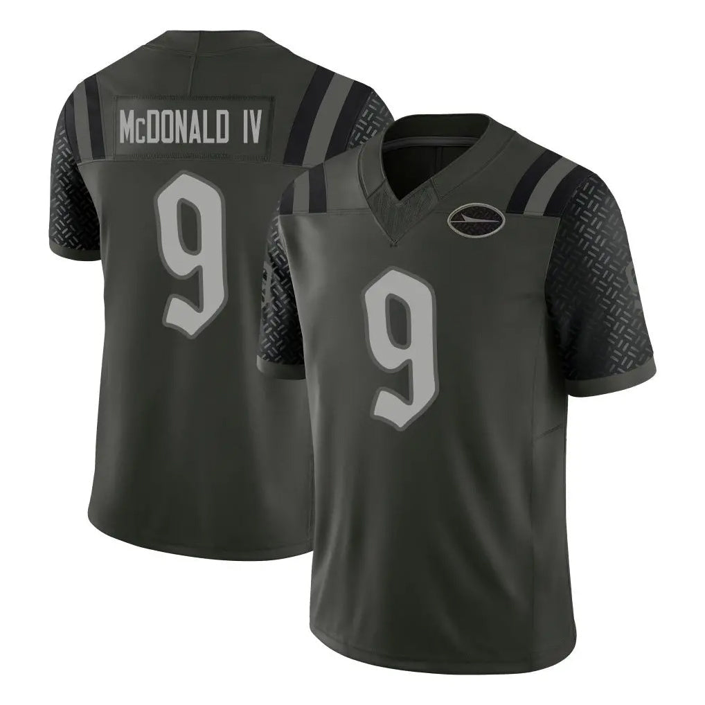 Cooneas NY.Jets #9 Will McDonald IV Player Green Limited 2025 Rivalries Collection Home Game Stitched Jerseys