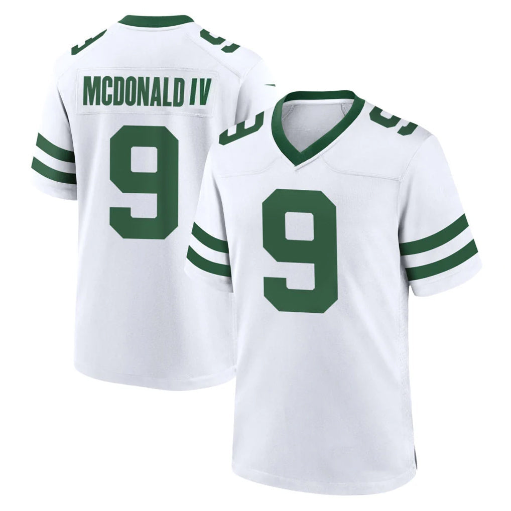 Cooneas NY.Jets #9 Will McDonald IV Player White Legacy Home Game Stitched Jerseys